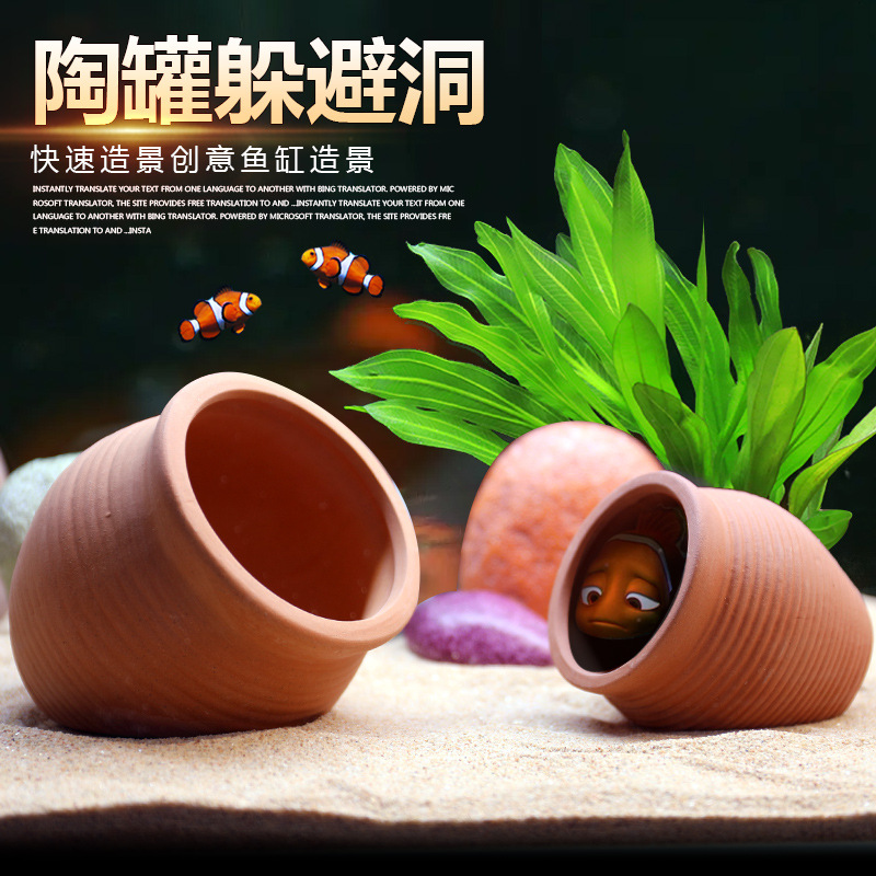 Aquarium Fish Parrot - Aquarium Terrarium House For Aquascaping Mini