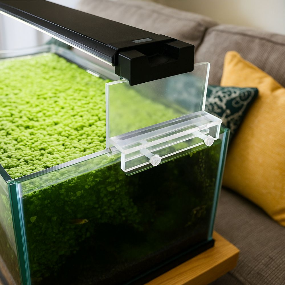 Clear Acrylic Aquarium LED Lig - Aquarium Fish Elevator ulasan dan harga