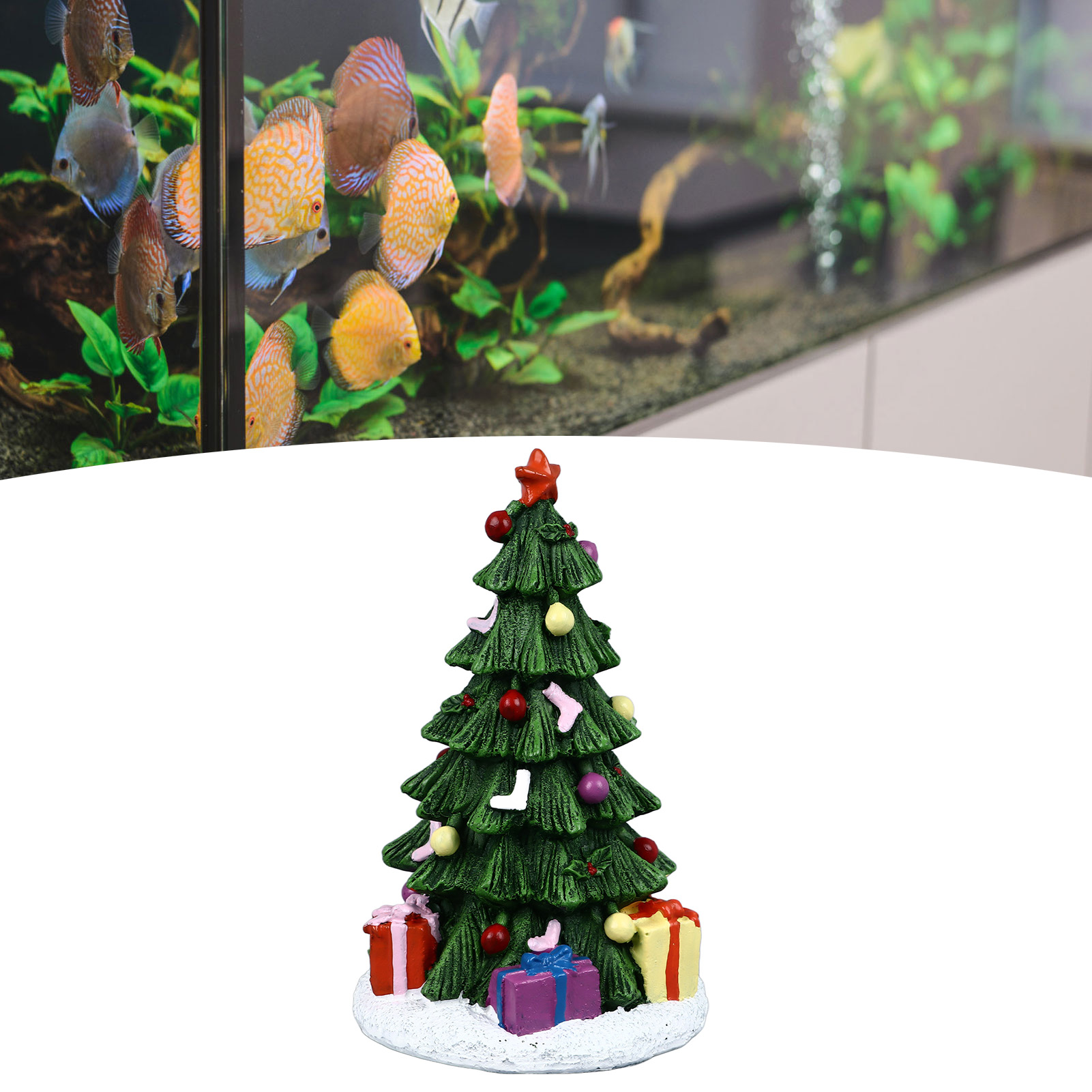 ZK20 Christmas Fish Tank Ornam - Aquarium Fish Beautiful ulasan dan harga