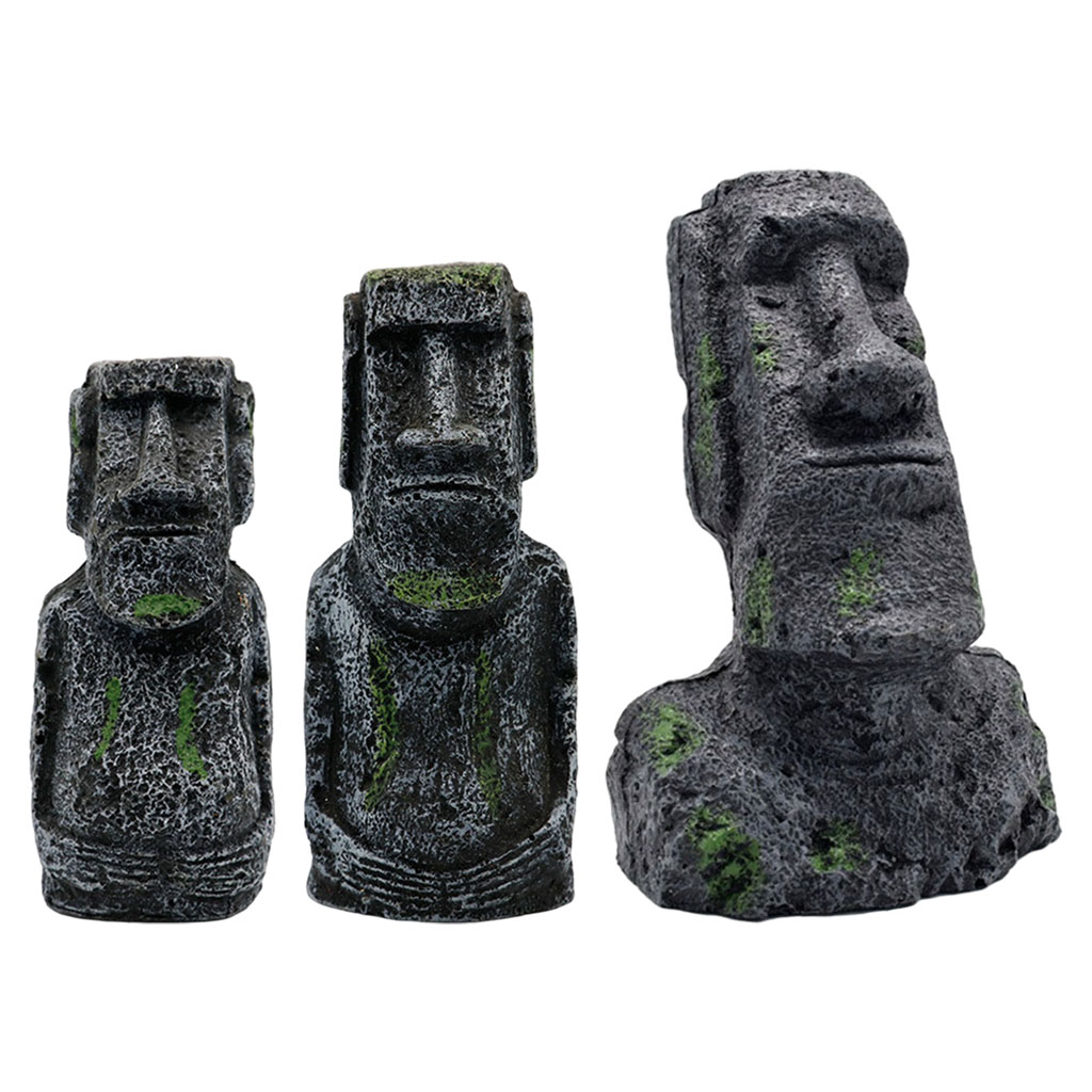 Aquarium Moai Statues Easter I - Aquarium Fish Types ulasan dan harga