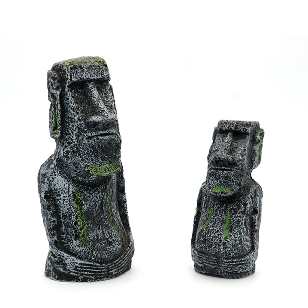 Aquarium Moai Statues Easter I - Aquarium Fish Types ulasan dan harga