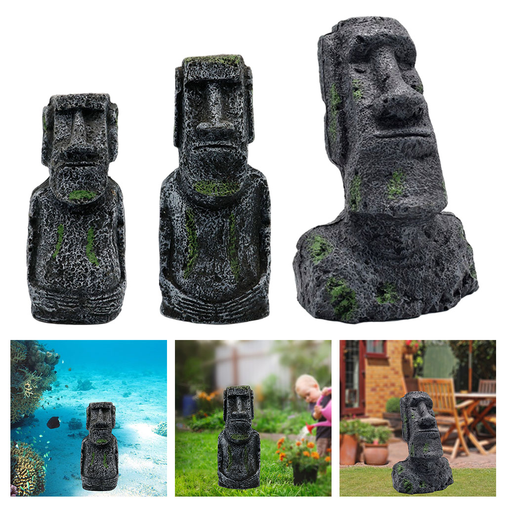 Aquarium Moai Statues Easter I - Aquarium Fish Types ulasan dan harga