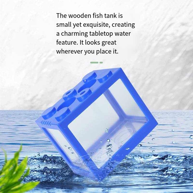 Novelty Block‑Shaped Mini Aqua - Aquarium Fish Goldfish ulasan dan harga