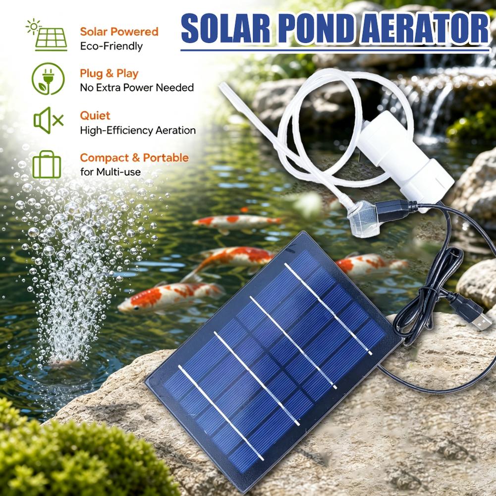 Solar Air Pump Aquarium Oxygen - Aquarium Fish Youtube ulasan dan harga