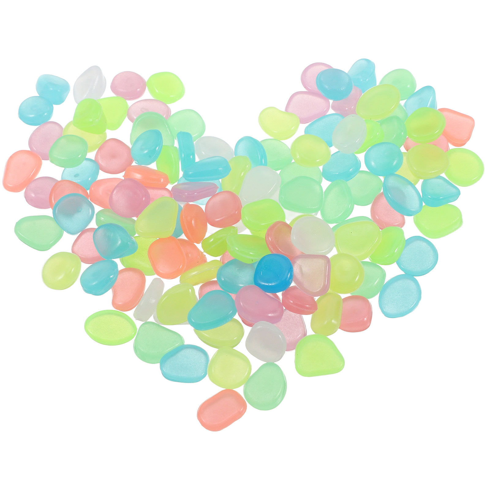 400Pcs Glow in The Dark Pebble - Aquarium Fish Glow In The Dark ulasan dan harga