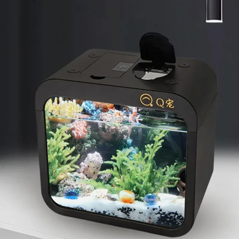 Desktop Transparent Acrylic Fi - Aquarium Fish Goldfish ulasan dan harga