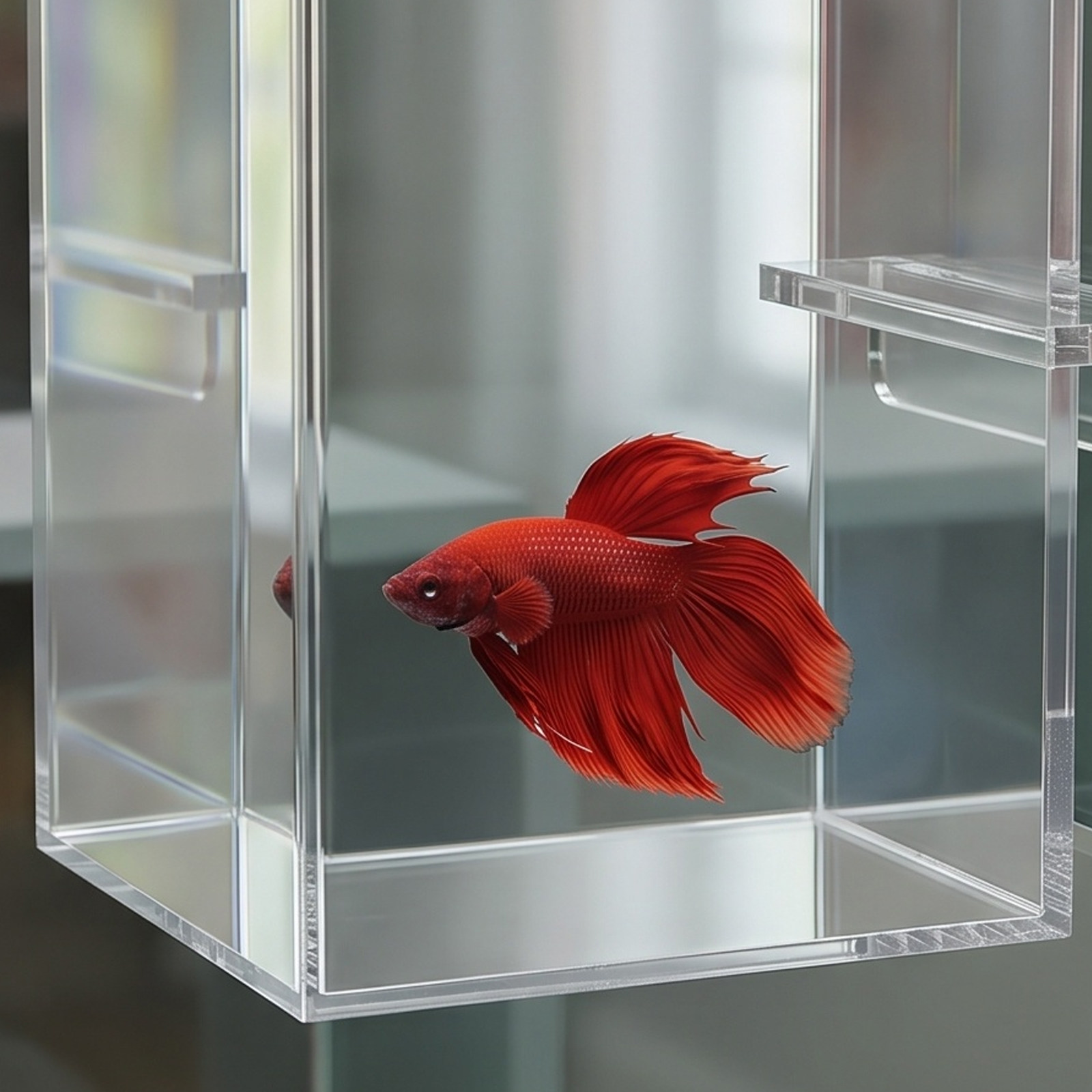 Clear Acrylic Negative Pressur - Aquarium Fish Elevator ulasan dan harga