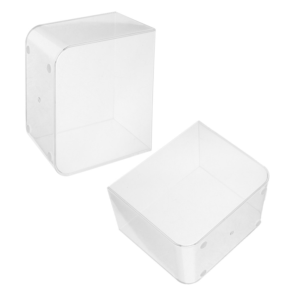 2Pcs Square Desktop Fish Tank  - Aquarium Fish Goldfish ulasan dan harga