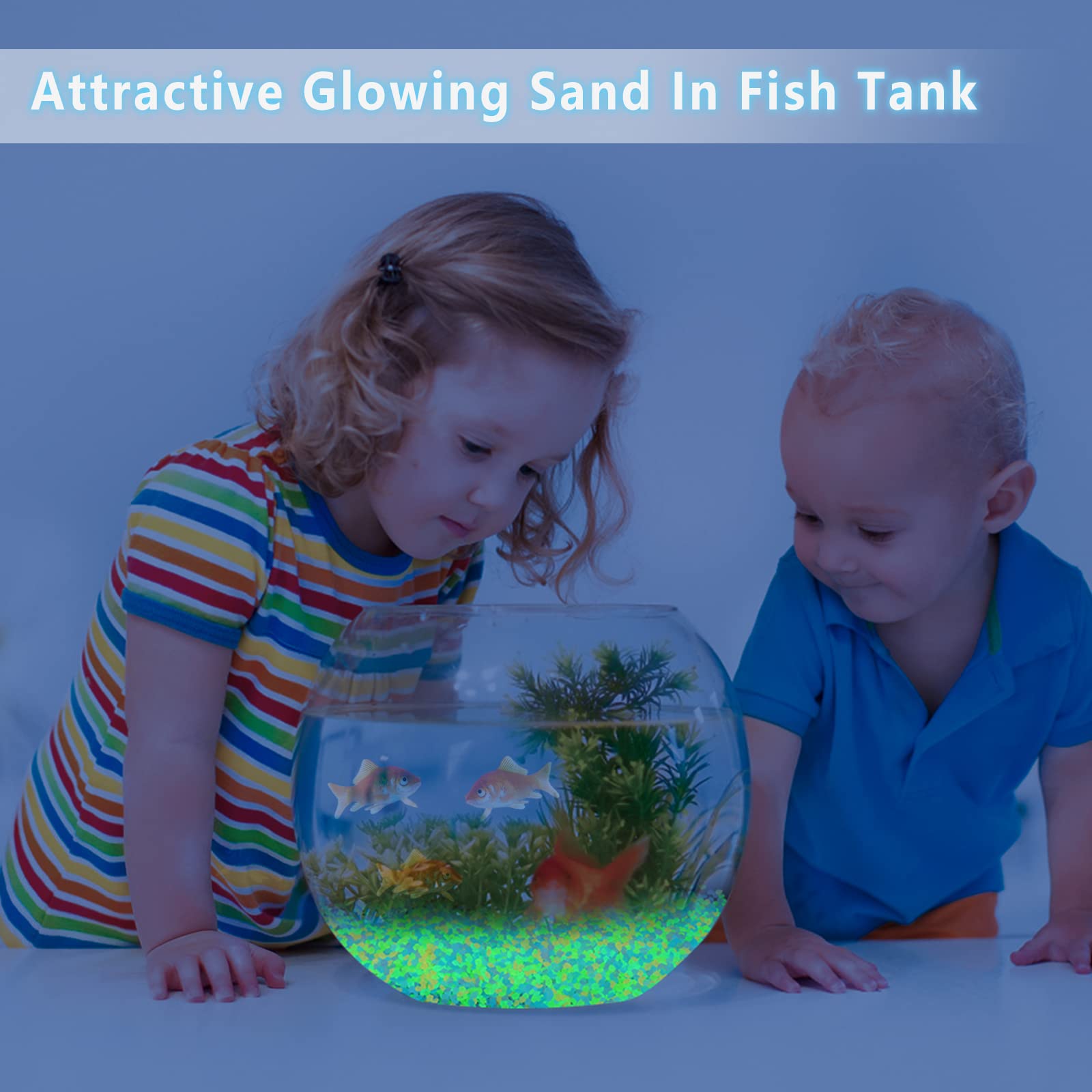 1000Pcs Luminous Sand Glow In  - Aquarium Fish Glow In The Dark ulasan dan harga