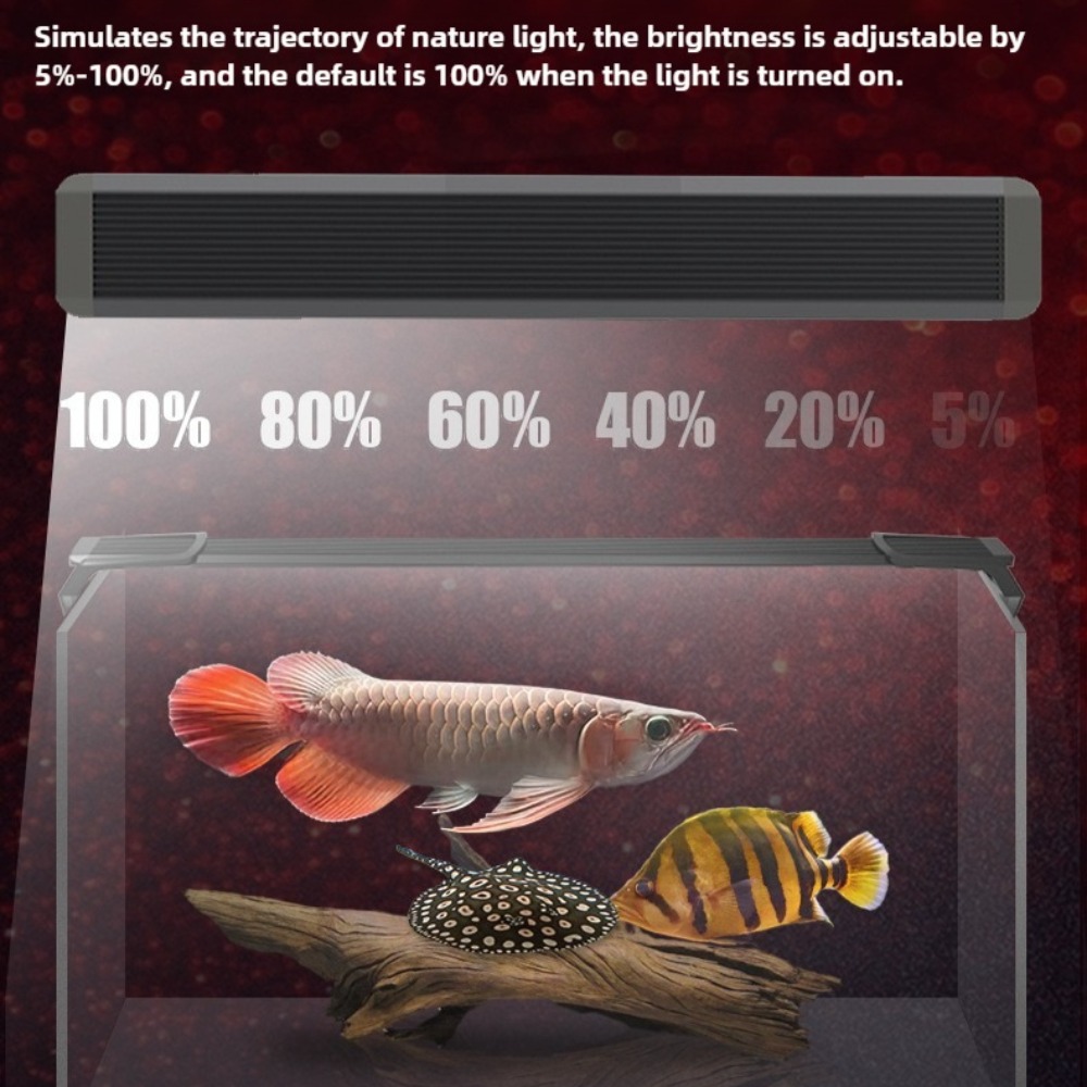 Aquarium LED Light ,Dimmable F - Aquarium Fish Parrot ulasan dan harga