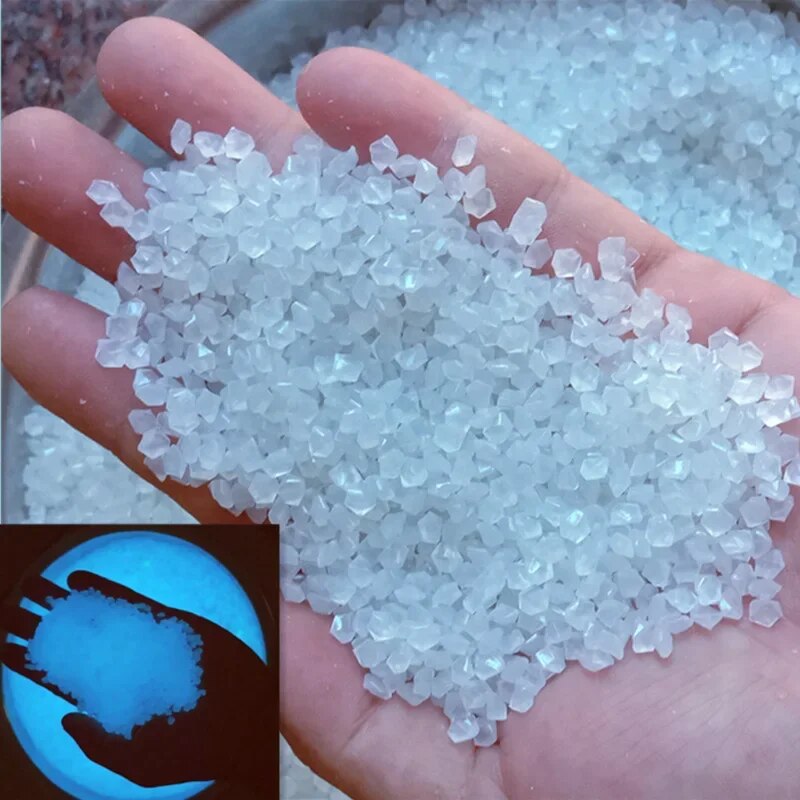 1000pcs 3-5mm Luminous Sand Gl - Aquarium Fish Glow In The Dark ulasan dan harga