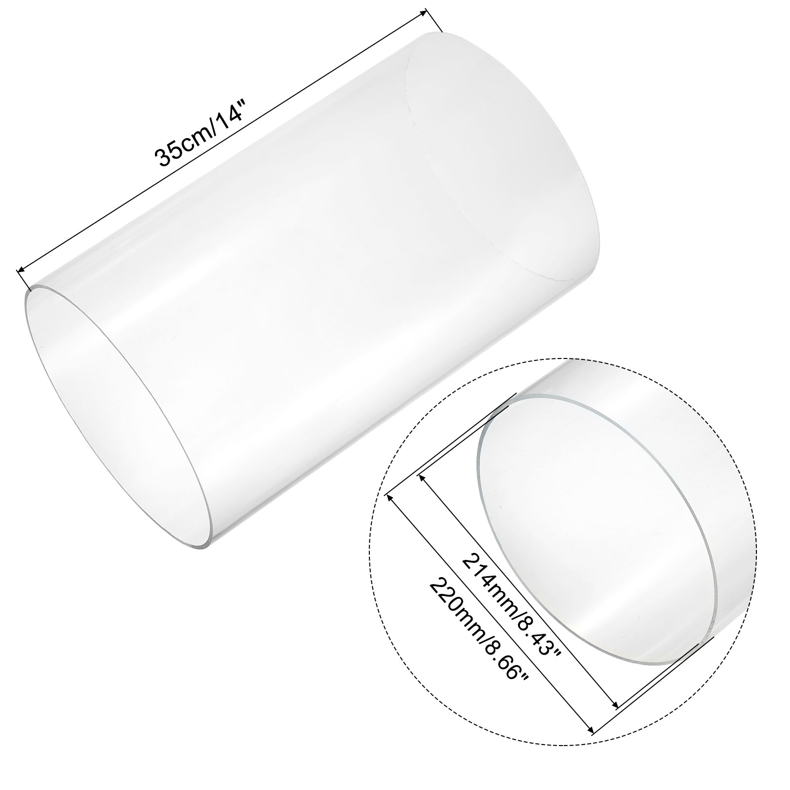 350mm Transparent Acrylic Aqua - Aquarium Fish Youtube ulasan dan harga