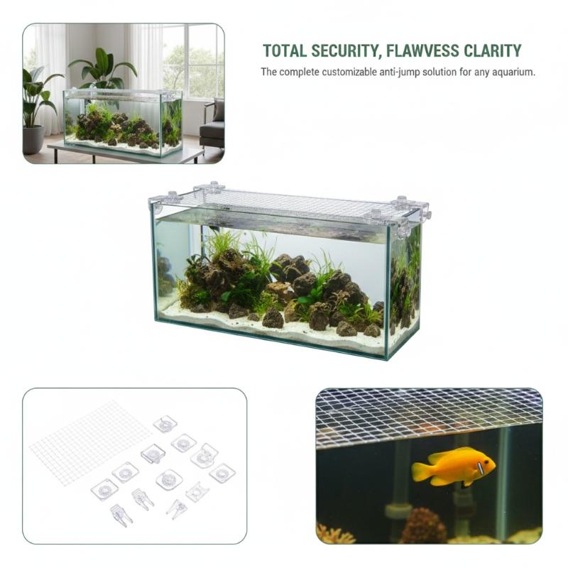 1Pcs Anti Escape Fish Tank Net - Aquarium Fish Escape ulasan dan harga
