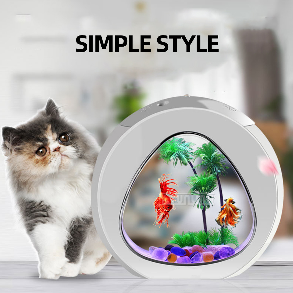 4L/6L/13L Creative Desktop Fis - Aquarium Fish Goldfish ulasan dan harga