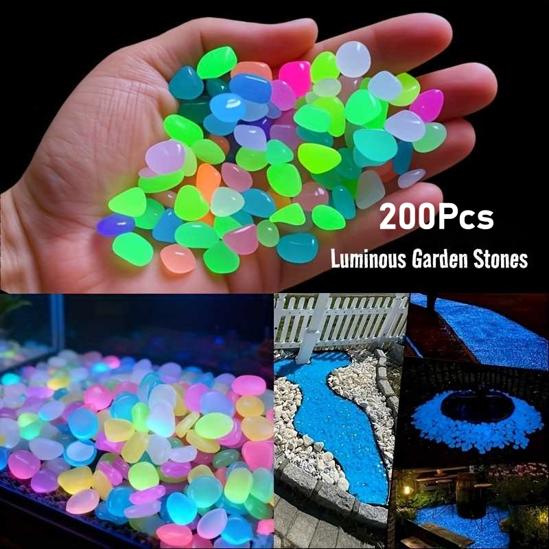 200Pcs Glow in the Dark Garden - Aquarium Fish Glow In The Dark ulasan dan harga