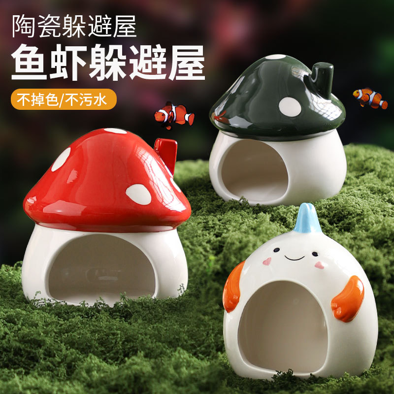 Aquarium Ceramic Fish And Shri - Aquarium Fish Parrot ulasan dan harga