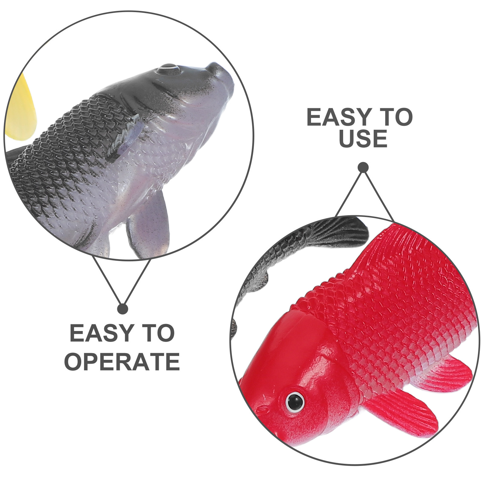 3pcs Fish Crafts Toys Realisti - Aquarium Fish Goldfish ulasan dan harga