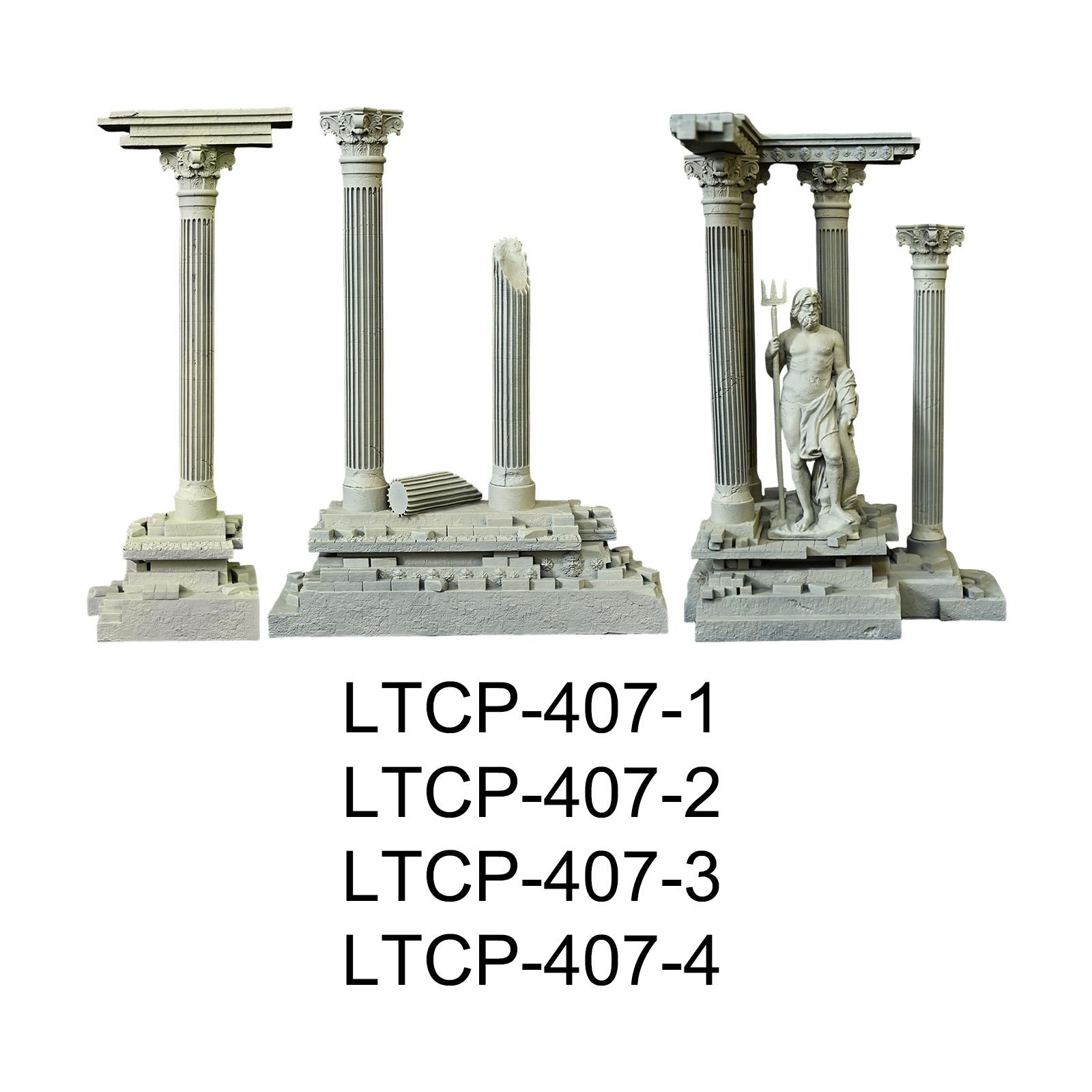 Roman Column Decoration Resin  - Aquarium Fish Beautiful ulasan dan harga