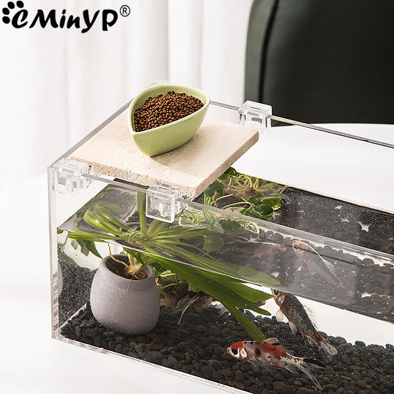 4Pcs Fish Tank Acrylic Clips f - Aquarium Fish Elevator ulasan dan harga