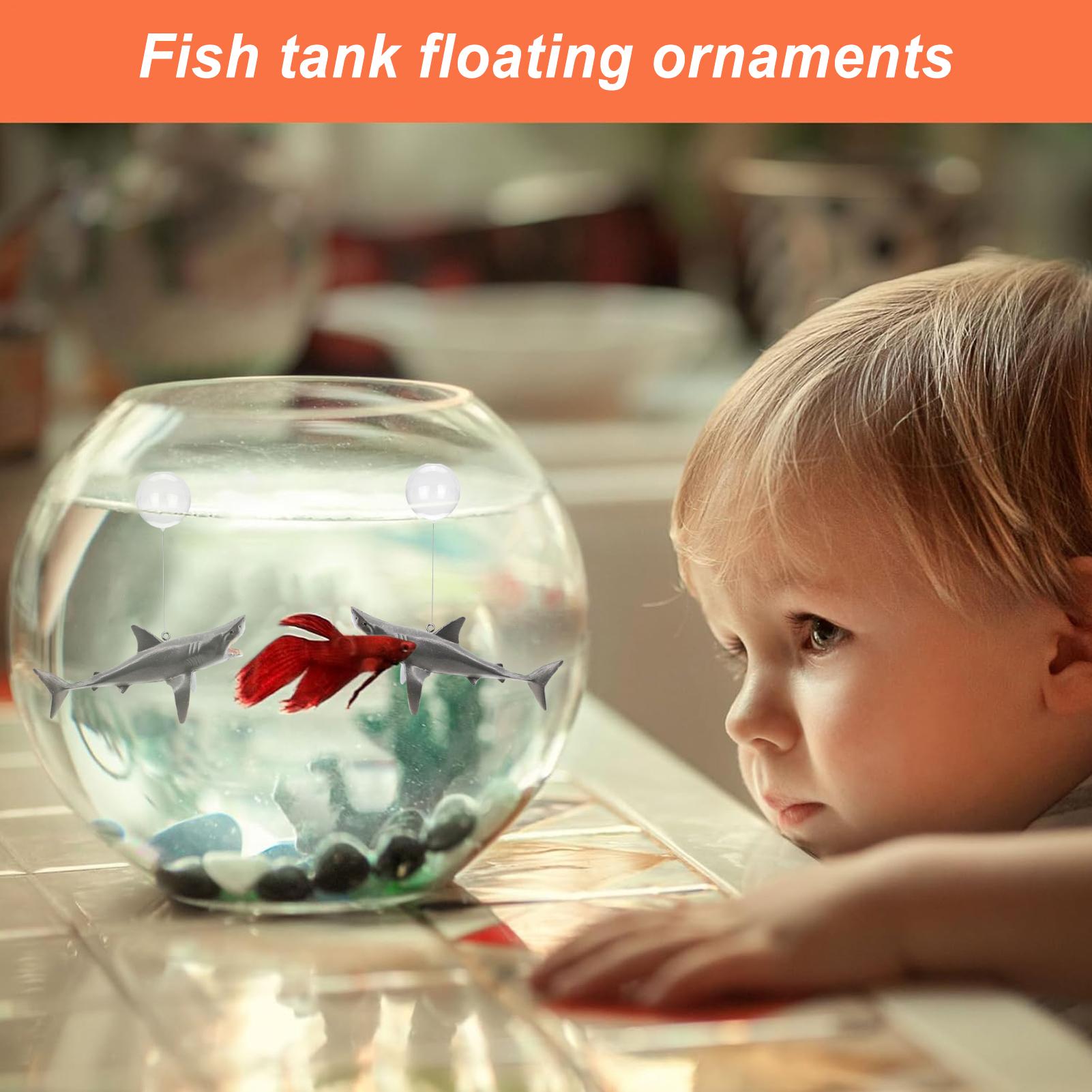 Floating Shark Aquarium Landsc - Aquarium Fish Escape ulasan dan harga