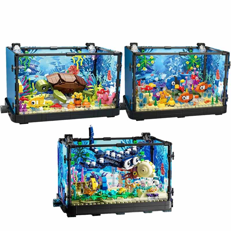 Fish Tank Building Block Set w - Aquarium Fish Types ulasan dan harga