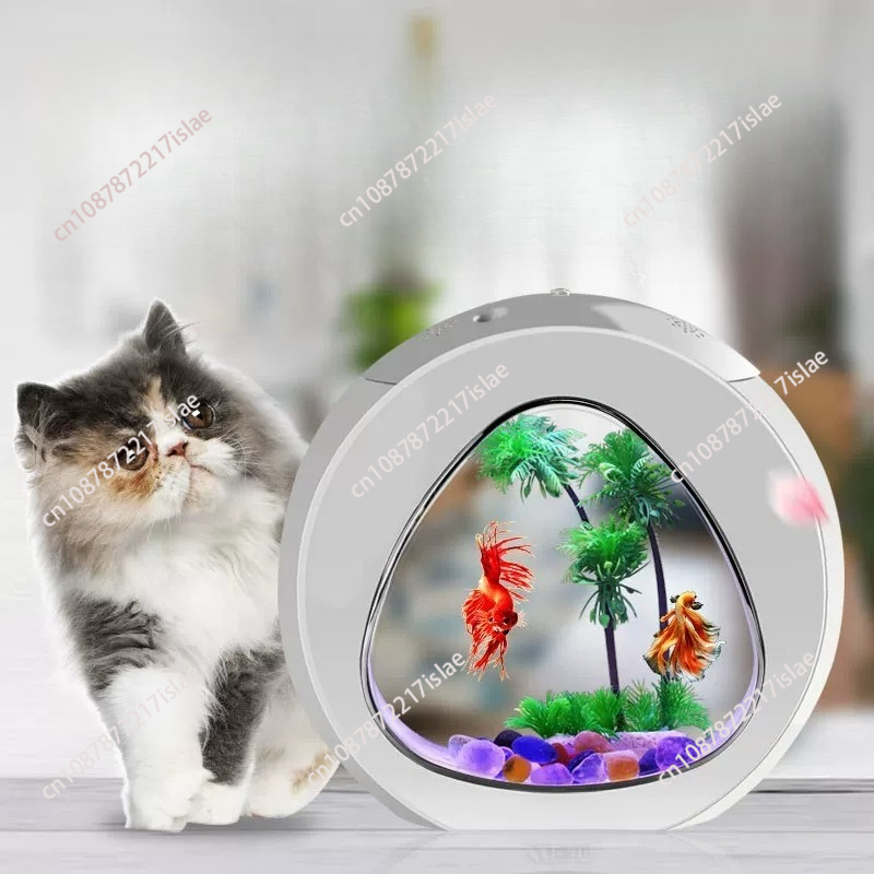 Small Desktop Acrylic Fish Tan - Aquarium Fish Goldfish ulasan dan harga