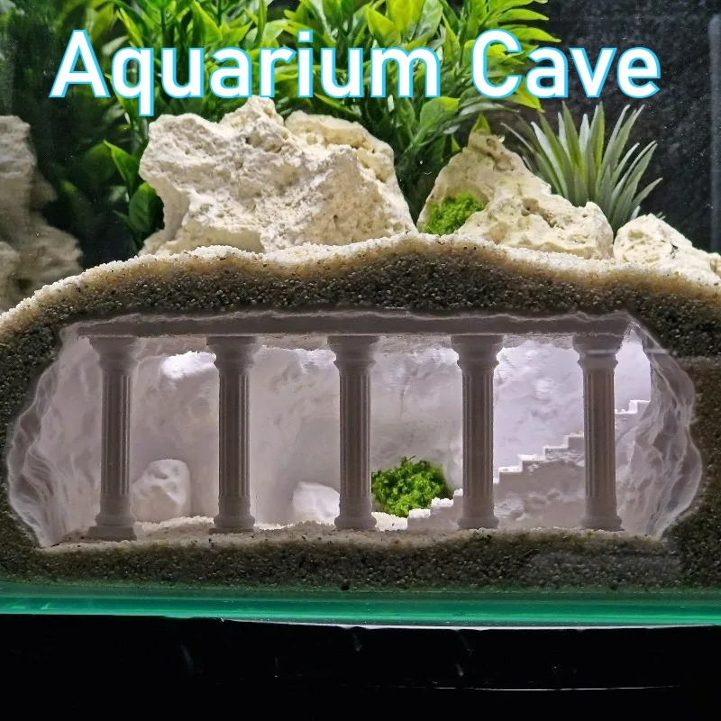 3D Printed Fish Tank Cave, Art - Aquarium Fish Elevator ulasan dan harga