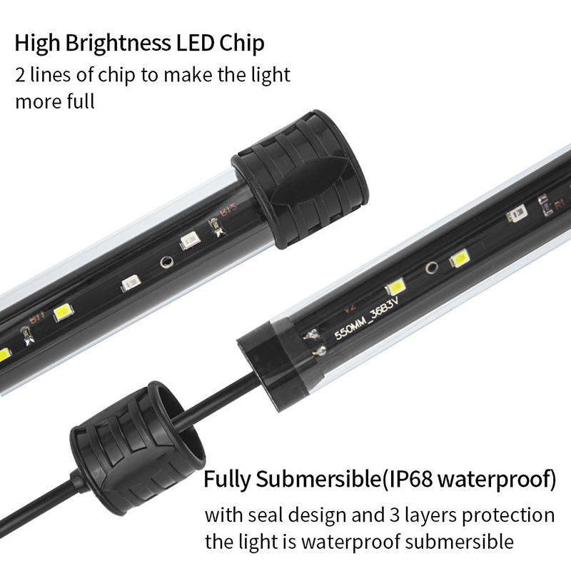 17-47CM USB Plug Aquarium Ligh - Aquarium Fish Lamp ulasan dan harga