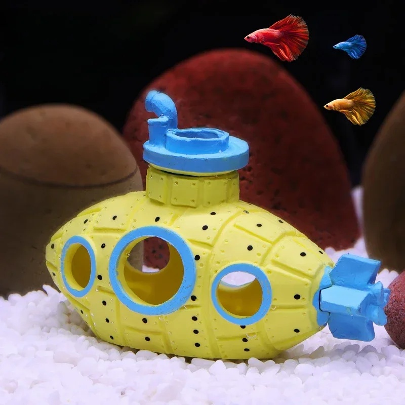 Resin Submarine Ornaments Aqua - Aquarium Fish Only ulasan dan harga