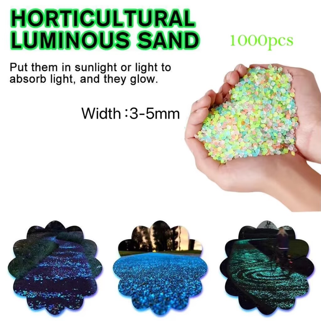 2000Pcs 3-5mm Luminous Sand Gl - Aquarium Fish Glow In The Dark ulasan dan harga