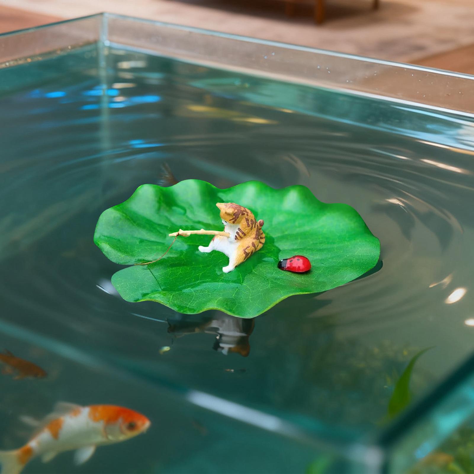 Mini Floating Cat Fishing Lotu - Aquarium Fish Escape ulasan dan harga