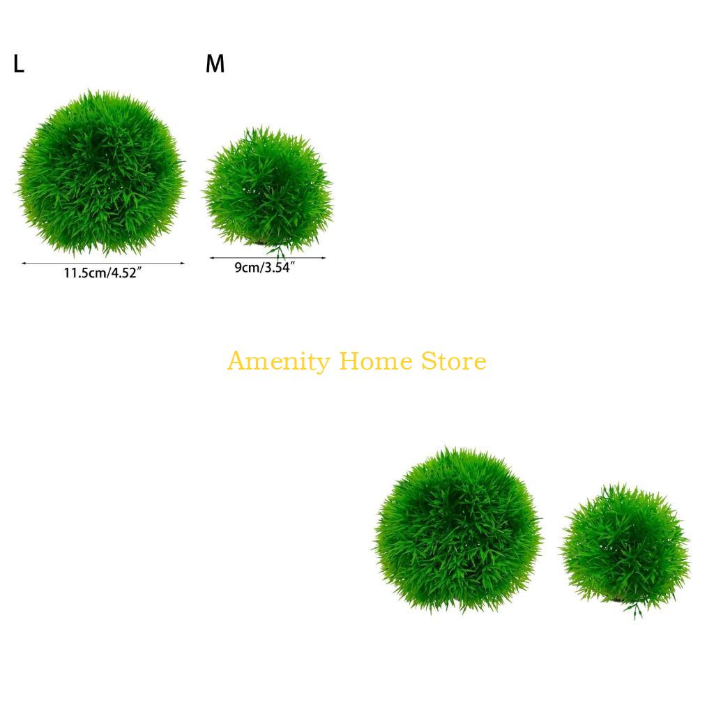 F26C Aquatic Plants Marimo for - Aquarium Fish Beautiful ulasan dan harga