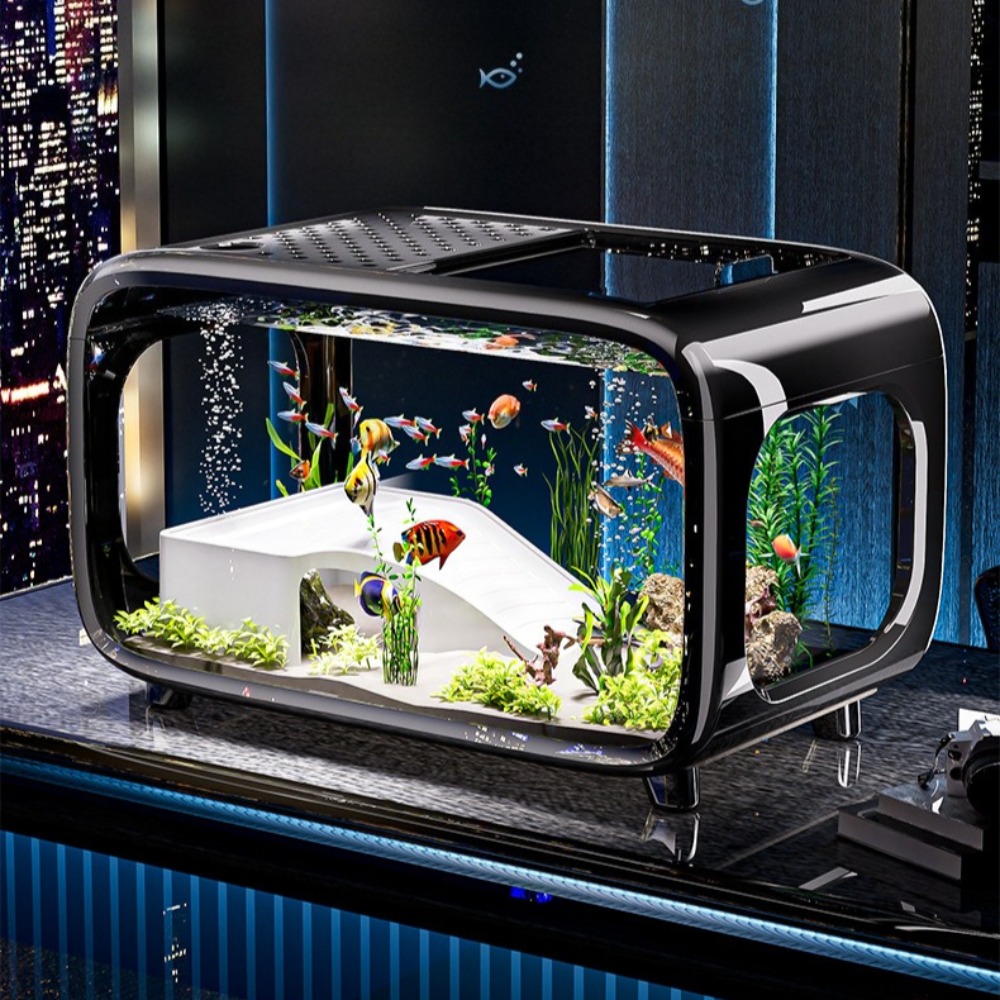 Transparent Luxury Fish Tank D - Aquarium Fish Goldfish ulasan dan harga