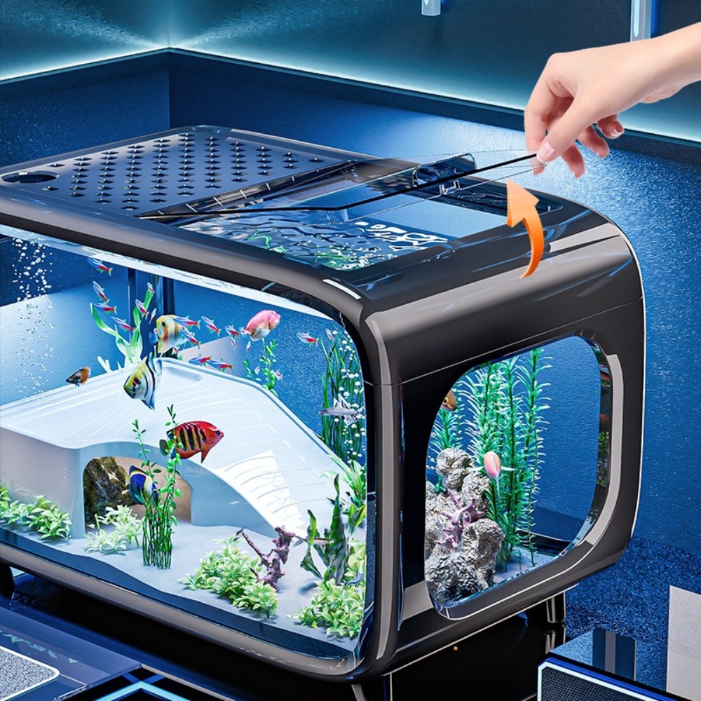 Transparent Luxury Fish Tank D - Aquarium Fish Goldfish ulasan dan harga