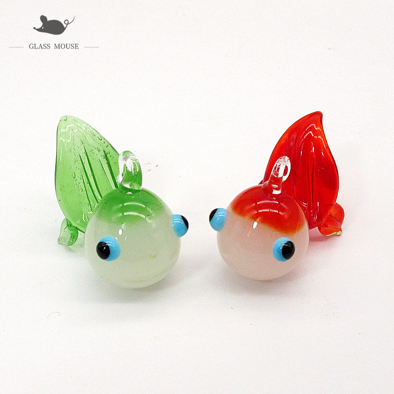 Custom Jade Color Handmade Mur - Aquarium Fish Goldfish ulasan dan harga