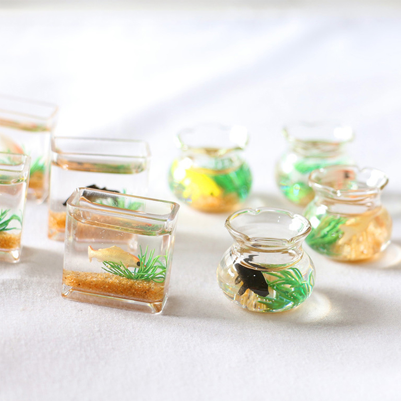 Home Ornament Doll House Decor - Aquarium Fish Types ulasan dan harga
