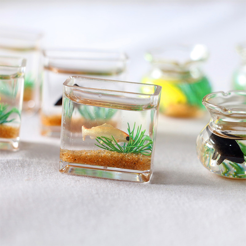 Home Ornament Doll House Decor - Aquarium Fish Types ulasan dan harga