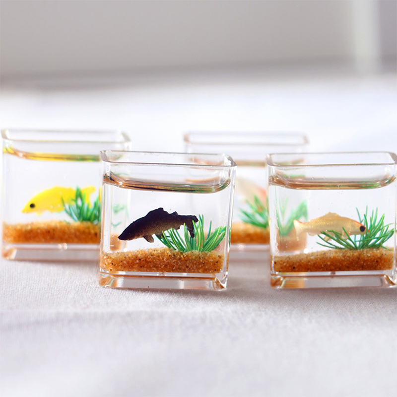 Home Ornament Doll House Decor - Aquarium Fish Types ulasan dan harga