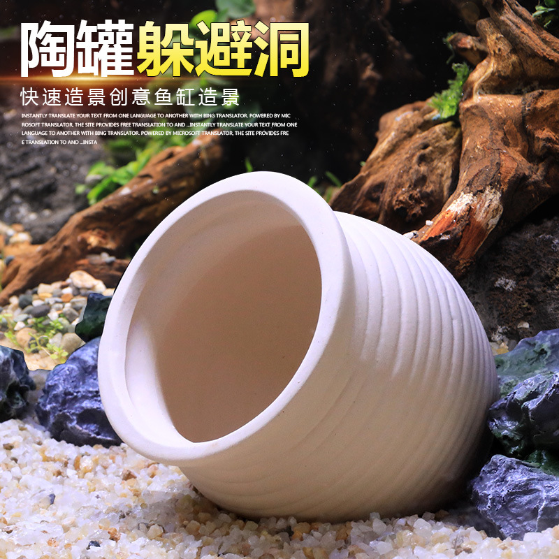 Ceramic And Shrimp Hideout Hou - Aquarium Fish Parrot ulasan dan harga