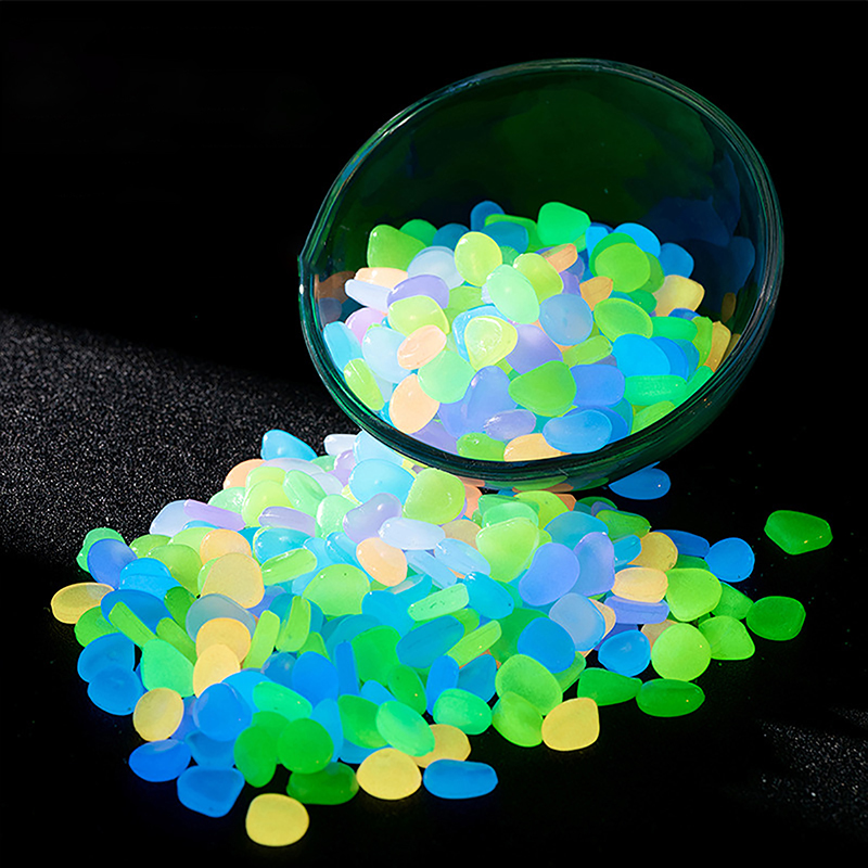 ● 100pcs Garden Decor Luminous - Aquarium Fish Glow In The Dark ulasan dan harga